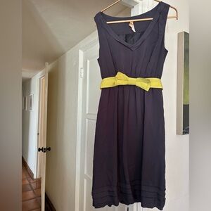 Anthropologie Maeve Dress - Size XS - Fully Lined with Removable Bow Belt